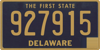 DE license plate 927915