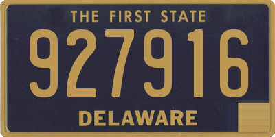 DE license plate 927916