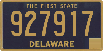 DE license plate 927917