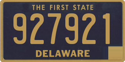 DE license plate 927921
