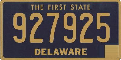 DE license plate 927925