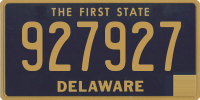 DE license plate 927927