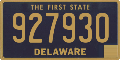 DE license plate 927930