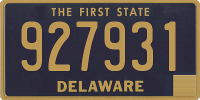 DE license plate 927931