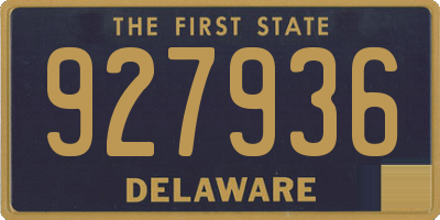 DE license plate 927936