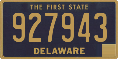 DE license plate 927943