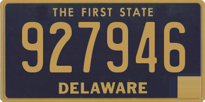 DE license plate 927946