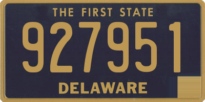 DE license plate 927951