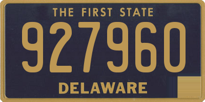 DE license plate 927960
