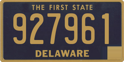 DE license plate 927961