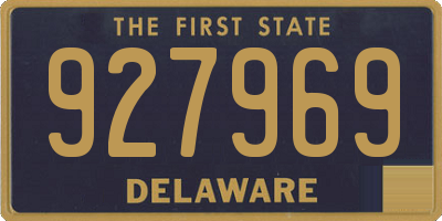 DE license plate 927969