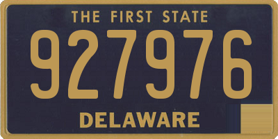 DE license plate 927976
