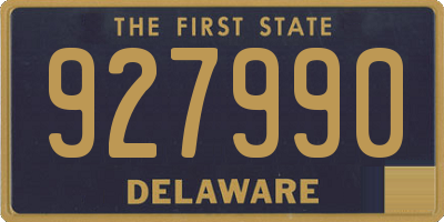 DE license plate 927990