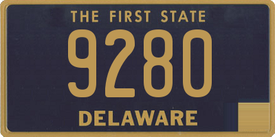 DE license plate 9280
