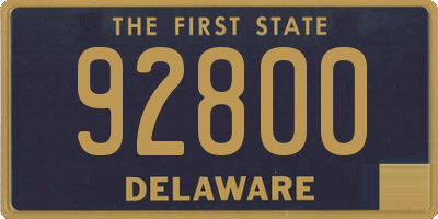 DE license plate 92800
