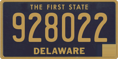 DE license plate 928022