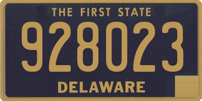 DE license plate 928023