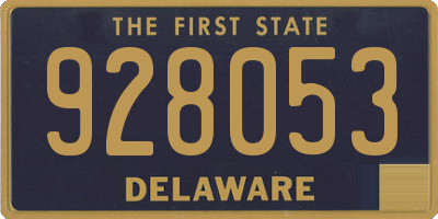 DE license plate 928053