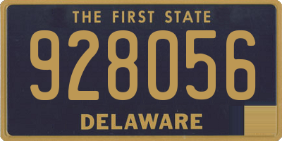 DE license plate 928056