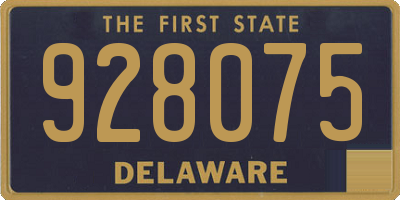 DE license plate 928075
