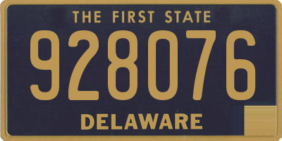 DE license plate 928076