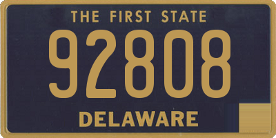 DE license plate 92808