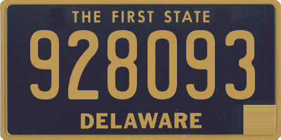 DE license plate 928093