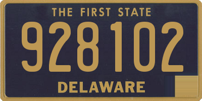 DE license plate 928102