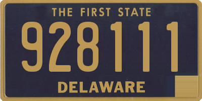 DE license plate 928111