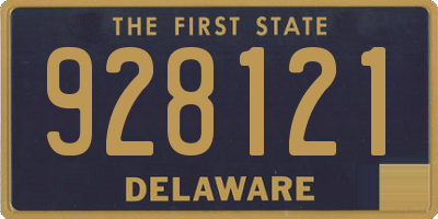 DE license plate 928121