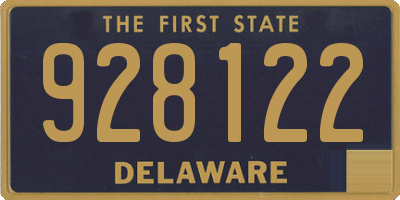 DE license plate 928122