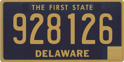 DE license plate 928126