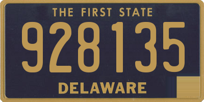 DE license plate 928135