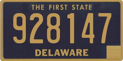 DE license plate 928147