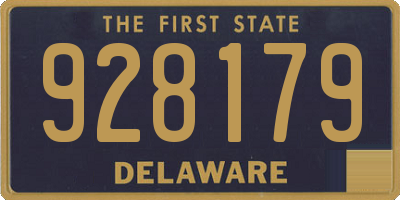 DE license plate 928179