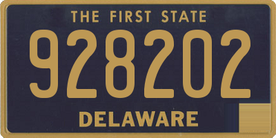 DE license plate 928202