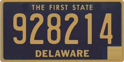 DE license plate 928214
