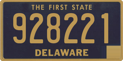 DE license plate 928221