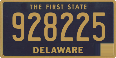 DE license plate 928225