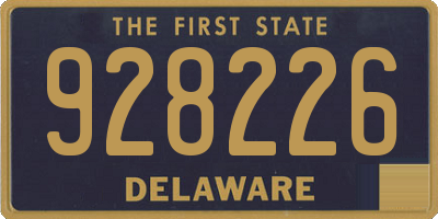 DE license plate 928226