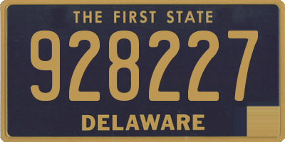 DE license plate 928227