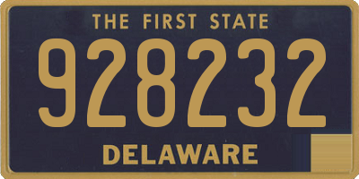 DE license plate 928232