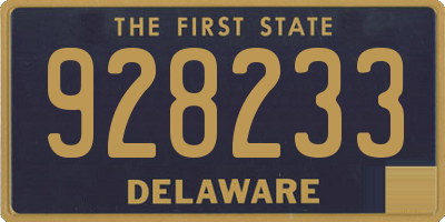 DE license plate 928233