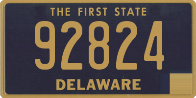 DE license plate 92824