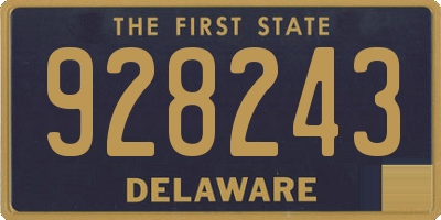 DE license plate 928243