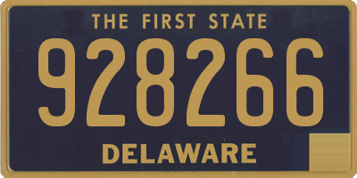 DE license plate 928266