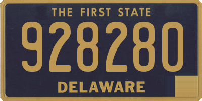 DE license plate 928280