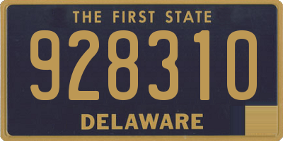 DE license plate 928310