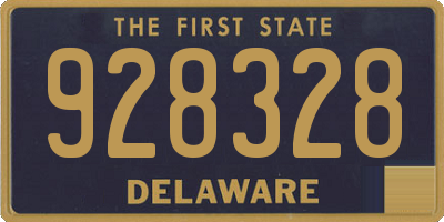DE license plate 928328