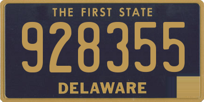 DE license plate 928355